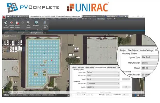 Unirac, PVComplete partners to integrate PV design software