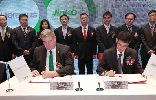 Heraeus Photovoltaics and JinkoSolar