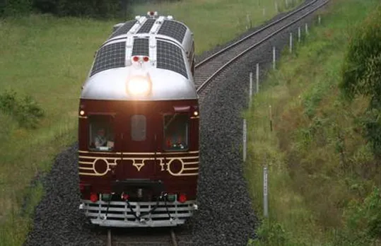 Solar Panels Installed Over Jan Shatabdi Express's Roof