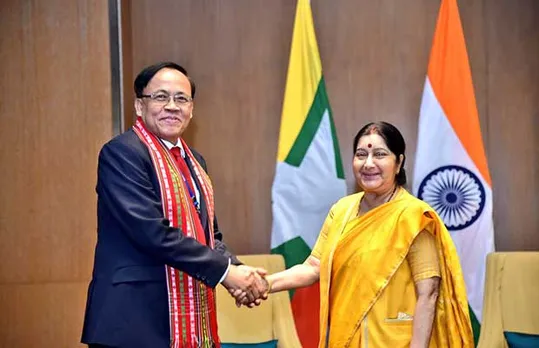 Myanmar with Sushma Swaraj