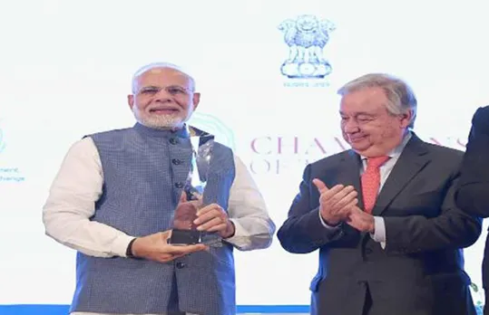 PM Modi Receives ‘UNEP’s Champions of the Earth’ Award