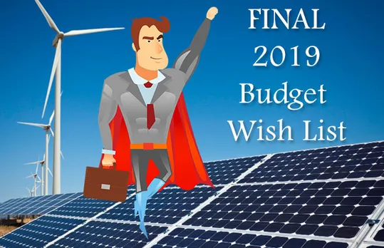 the final 2019 budget wish list