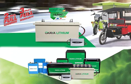Okaya Power Lithium E-Rickshaw Battery