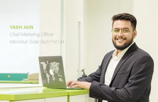 Yash Jain, Chief Marketing Officer, MicroSun Solar Tech