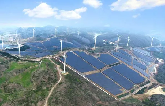 SECI , solar and wind power plant