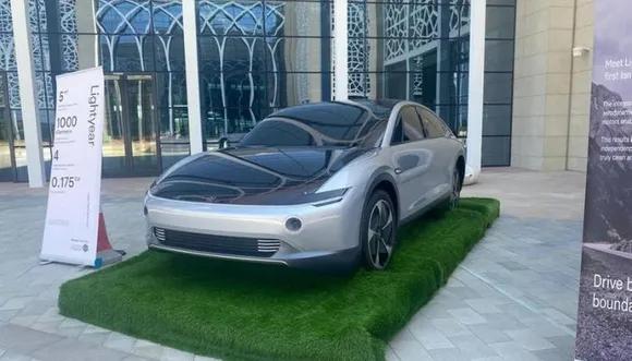 Solar-powered car