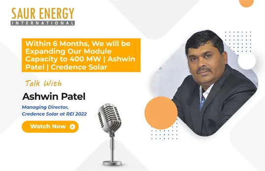 Ashwin Patel, Managing Director, Credence Solar