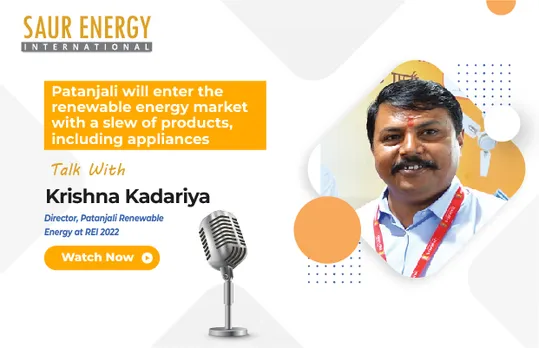Krishna Kadariya, Director, Patanjali Renewable Energy