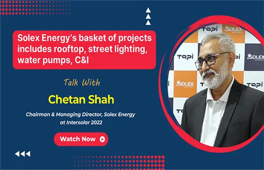 Chetan Shah, Chairman & Managing Director, Solex Energy