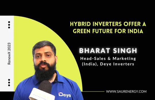 Bharat Singh, Head-Sales & Marketing (India), Deye Inverters