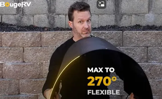 BougeRV bendable solar panel