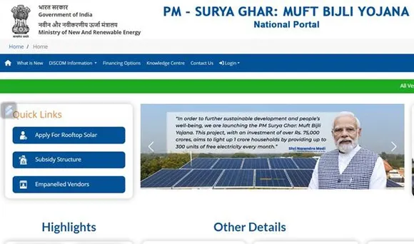 National Rooftop Portal Migrates To PM Surya Ghar Portal