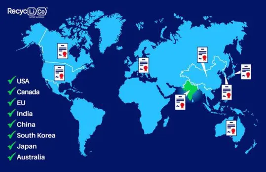 RecycLiCo Secures Patent For Battery Recycling In India