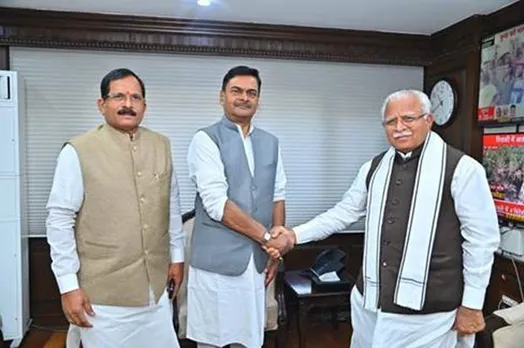 Manohar Lal Takes Charge Of Ministry Of Power