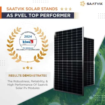 Saatvik Solar Secures Position as Kiwa PVEL Top Performer
