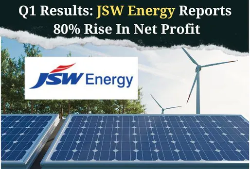 JSW Energy Reports 80% Rise In Net Profits In Q1