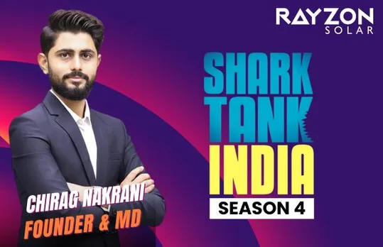 Rayzon Solar's Chirag Nakrani To Feature In Shark Tank India