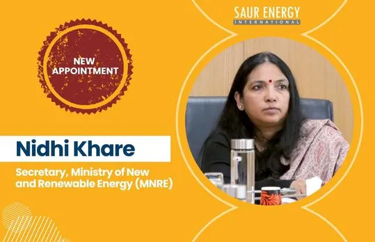 Nidhi Khare Becomes The New Secretary Of MNRE