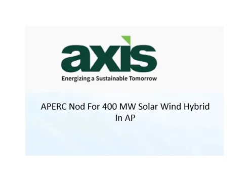 APERC nod for AXIS Energy's 400 MW project in Andhra