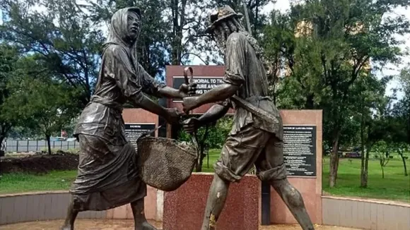 A memorial in honour of victims of torture during the colonial era, built in Nairobi in 2015. Photo by Tony Karumba/AFP via Getty Images