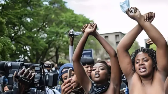 naked protest africa