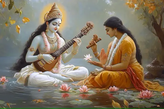 saraswati-lakshmi-goddesses-knowledge