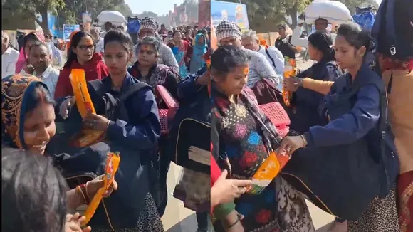 woman pads viral video