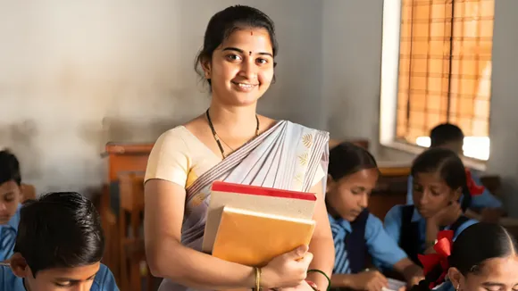 female teacher training education india student classroom