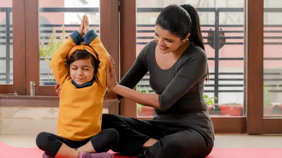 children kids yoga posture sports healthy habits routine fitness parenting
