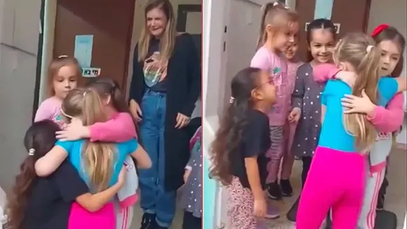 hamas hostage girl returns to school