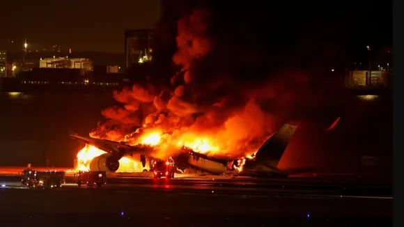 japan airlines fire