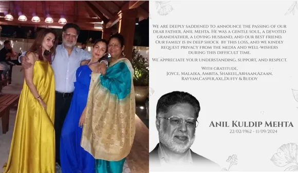 Malaika Arora’s Father Anil Mehta Dies By Suicide: Mumbai Police