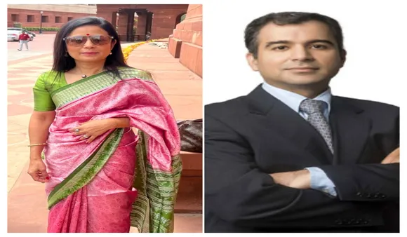 Mahua Moitra and Darshan Hiranandani