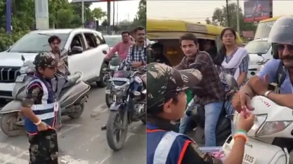 traffic soldier of india