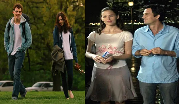 Stills from Love, Rosie (left) and 13 Going on 30 (right)