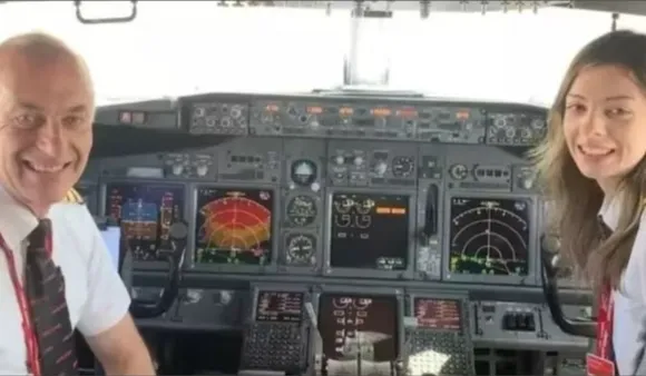 UK Father-Daughter Co-Pilot Commercial Jet
