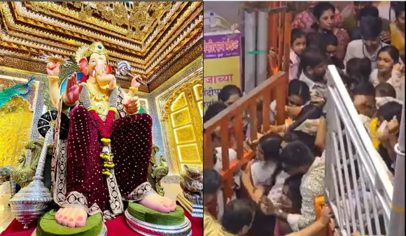 Viral Footage From Lalbaugcha Raja Fuels Controversy On VIP Culture