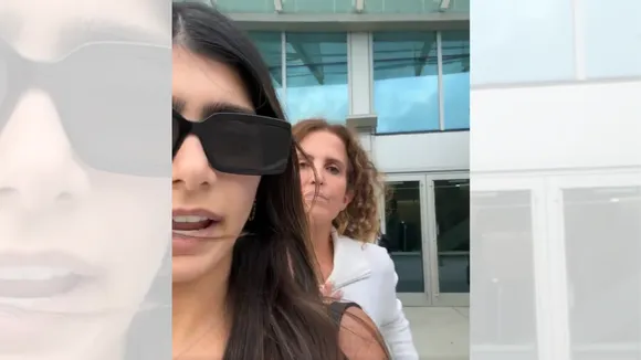 mia khalifa viral video airport jewish woman