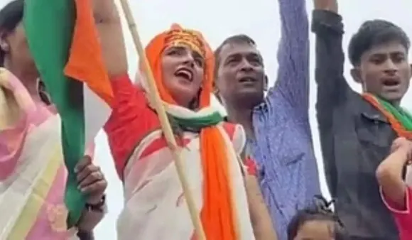 Pakistani Woman Celebrates Independence Day