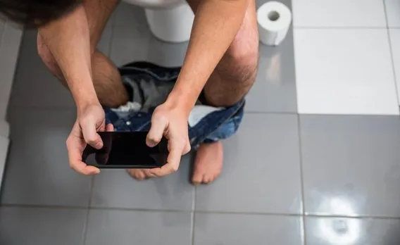 men take longer to poop