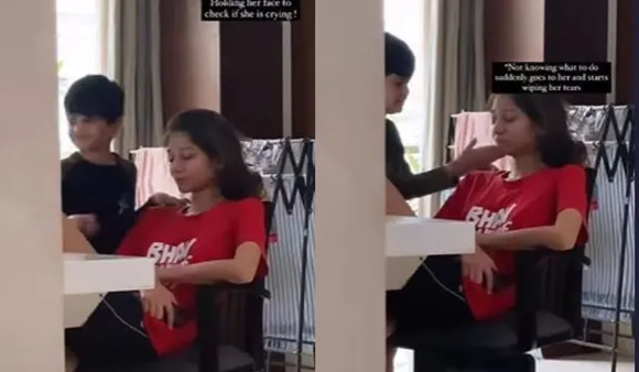 8-year-old Kid Consoling His Sister