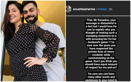 Anushka Sharma, Sunil Gavaskar, Virat Kohli, Sunil Gavaskar's comment 'distasteful'. Stop blaming Anushka Sharma for Virat Kohli’s performance. Anushka Sharma Sunil Gavaskar