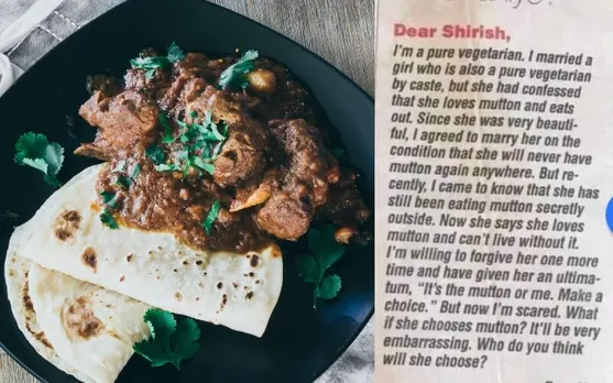 wife eats mutton secretly