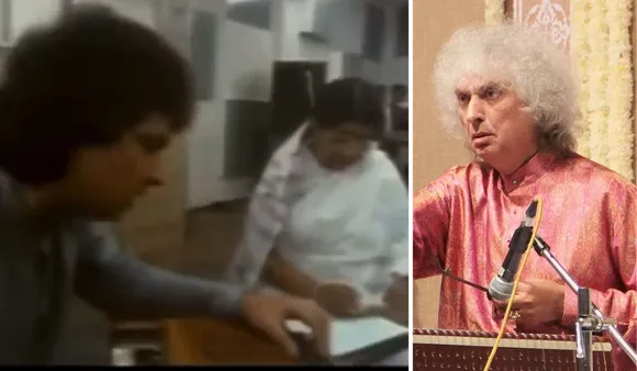 Lata Mangeshkar and Pandit Shivkumar Sharma