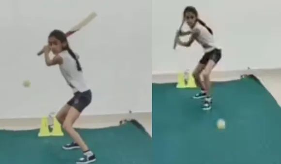 Girl Playing Helicopter Shot