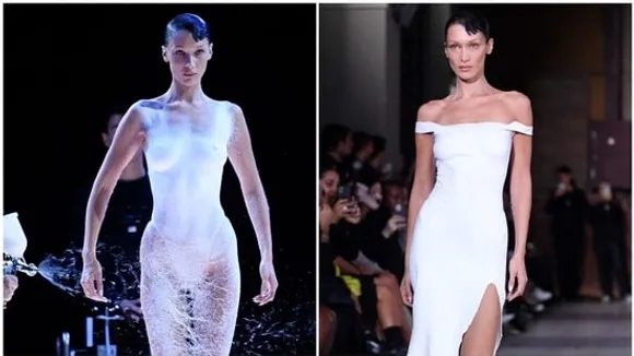 Bella Hadid's Spray Dress