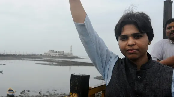 Activist Trupti Desai at Haji Ali