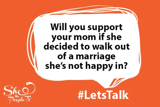 Mom walks out of marriage