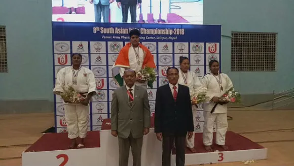 India's women judo team