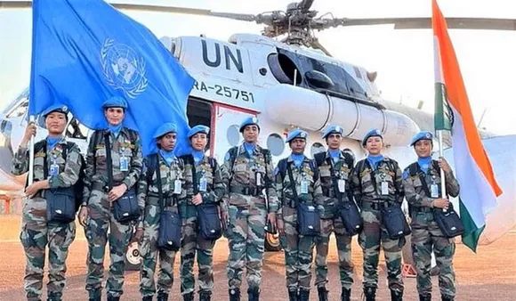 Indian women platoon land in Abyei